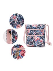 Lainey Quilted Cotton Botanical Pattern Women’s Crossbody