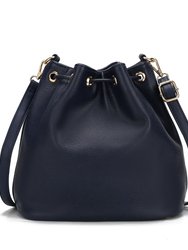 Larissa Vegan Leather Women’s Bucket Bag With Wallet