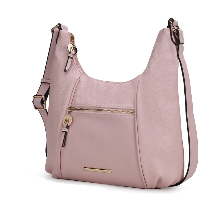 Lavinia Vegan Leather Women’s Shoulder Bag - Pink