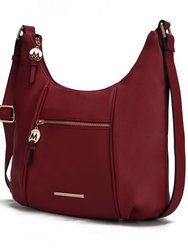 Lavinia Vegan Leather Women’s Shoulder Bag - Red