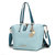 Layla Solid Tote + Backpack - Baby Blue-Navy