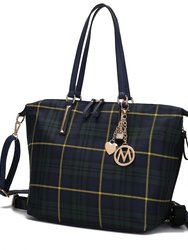 Layla Tote + Backpack - Green Navy