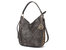 Lisanna Vegan Leather Hobo Handbag - Charcoal