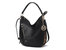 Lisanna Vegan Leather Hobo Handbag - Black