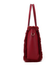 Liza Vegan Leather with Faux Fur Women’s Tote Bag