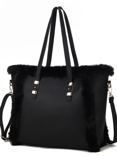 MKF Collection by Mia K Liza Vegan Leather with Faux Fur Women’s Tote Bag product
