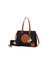 Louise Tote And Wallet Set Handbag - Black-Cognac