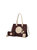 Louise Tote And Wallet Set Handbag - Coffee-Ivory