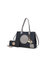 Louise Tote And Wallet Set Handbag - Charcoal-Light Grey