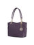 Malika M Signature Satchel Handbag - Purple