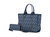 Marlene Vegan Leather Women’s Tote Bag with Wallet - Navy
