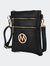 Medina Vegan Leather Crossbody Handbag - Black