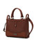 Melody Vegan Leather Tote Handbag For Women's - Brown