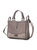 Melody Vegan Leather Tote Handbag For Women's - Pewter