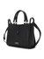 Melody Vegan Leather Tote Handbag For Women's - Black