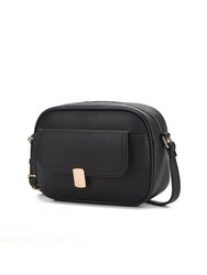 Michaela Vegan Leather Women’s Shoulder Bag - Black