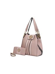 Mirtha Hobo Handbag with Wallet - Pink