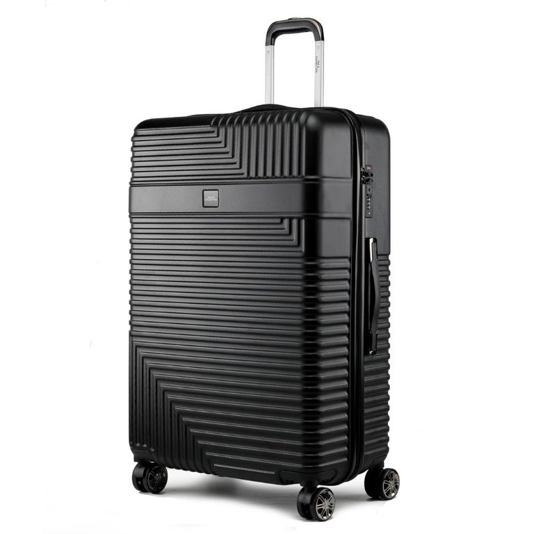 Mykonos Extra Large Check-In Spinner Trolley Bag - Black