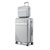 Mykonos Luggage Set With A Carry-On And Cosmetic Case - 2 pieces - Silver