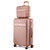 Mykonos Luggage Set With A Carry-On And Cosmetic Case - 2 pieces - Rose Gold