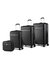 Mykonos Luggage Trolley Bag Set - 4 Pieces - Black