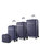 Mykonos Luggage Trolley Bag Set - 4 Pieces - Navy