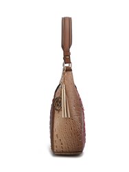 Naira Vegan Crocodile Leather Woman Hobo Shoulder Handbag By Mia K