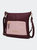 Nala Vegan Color-Block Leather Women’s Shoulder Bag - Burgundy Blush