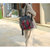 Nishi Nylon Plaid Backpack for Women's