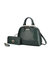 Nora Premium Croco Satchel Handbag by Mia K. - Forest Green