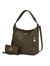 Ophelia Vegan Leather Women’s Hobo Bag with Wallet – 2 pieces - Olive