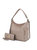 Ophelia Vegan Leather Women’s Hobo Bag with Wallet – 2 pieces - Taupe