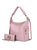 Ophelia Vegan Leather Women’s Hobo Bag with Wallet – 2 pieces - Pink
