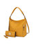 Ophelia Vegan Leather Women’s Hobo Bag with Wallet – 2 pieces - Yellow
