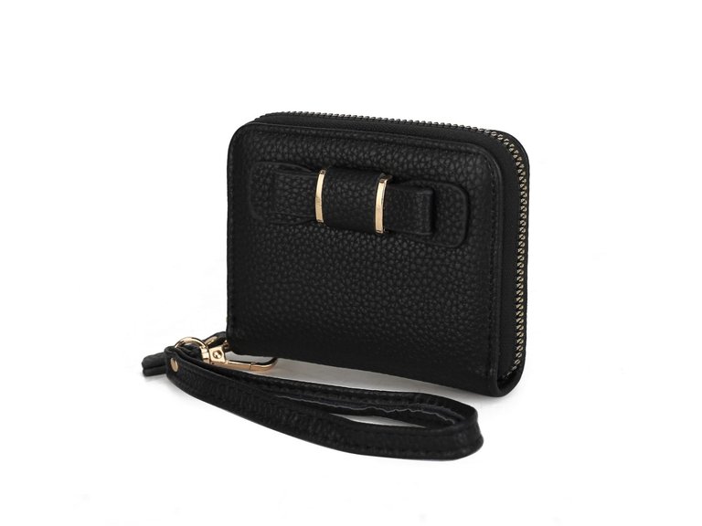 Patricia Small Wallet - Card Slots - Black