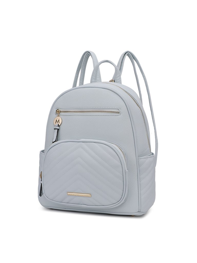 Romana Vegan Leather Women’s Backpack - Light Blue