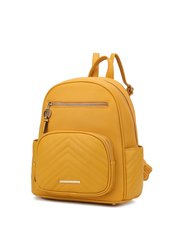 Romana Vegan Leather Women’s Backpack - Yellow