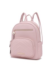 Romana Vegan Leather Women’s Backpack - Pink