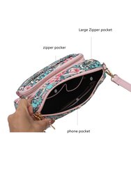 Rosalie Cotton Botanical Pattern Women's Shoulder Handbag