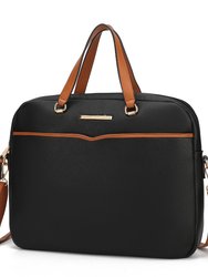 Rose Briefcase Handbag - Black
