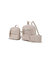 Roxane Vegan Leather Women’s Backpack With Mini Backpack And Wristlet Pouch- 3 Pieces - Beige