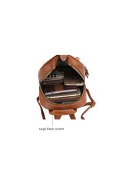 Roxane Vegan Leather Women’s Backpack With Mini Backpack And Wristlet Pouch- 3 Pieces