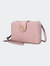 Sage Cell-Phone - Wallet Crossbody Bag With Optional Wristlet - Blush