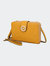 Sage Cell-Phone - Wallet Crossbody Bag With Optional Wristlet - Mustard