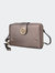 Sage Cell-Phone - Wallet Crossbody Bag With Optional Wristlet - Pewter