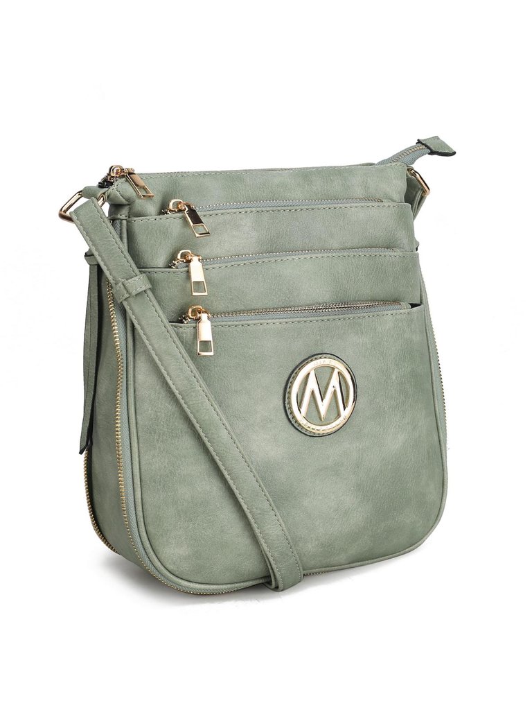 Salome Expandable Multi-Compartment Crossbody - Seafoam