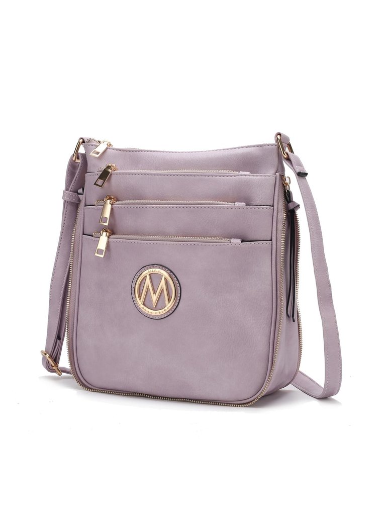 Salome Expandable Multi-Compartment Crossbody - Lilac