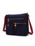 Serena Color-Block Nylon Women’s Shoulder Bag - Navy-Wine