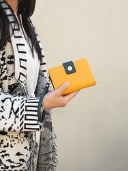 Shira Color Block Vegan Leather Women’s Wallet With wristlet