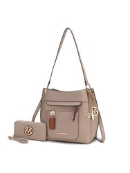 Shivani Vegan Leather Women’s Hobo Bag  With wallet - Taupe